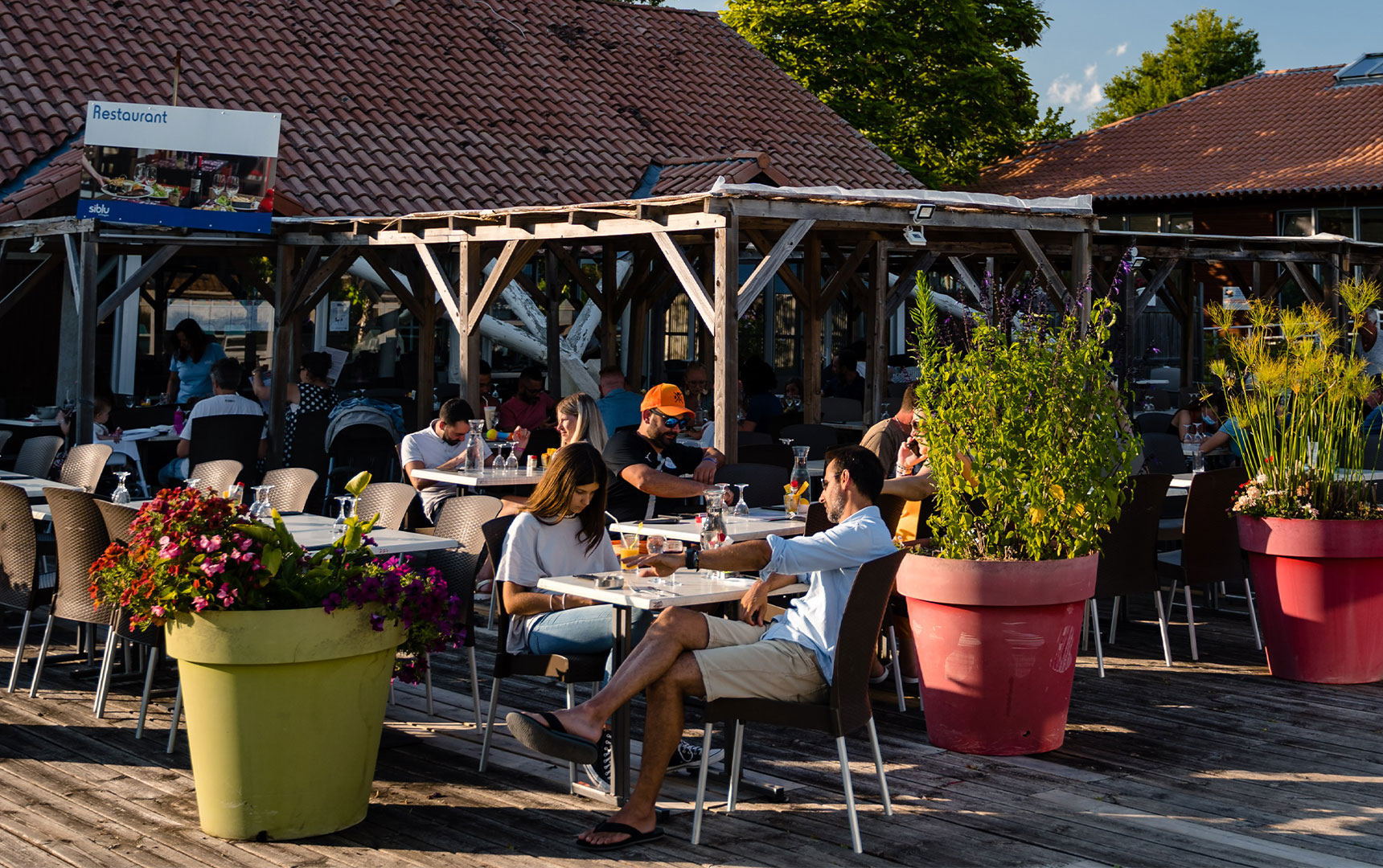 Le restaurant au camping La Réserve