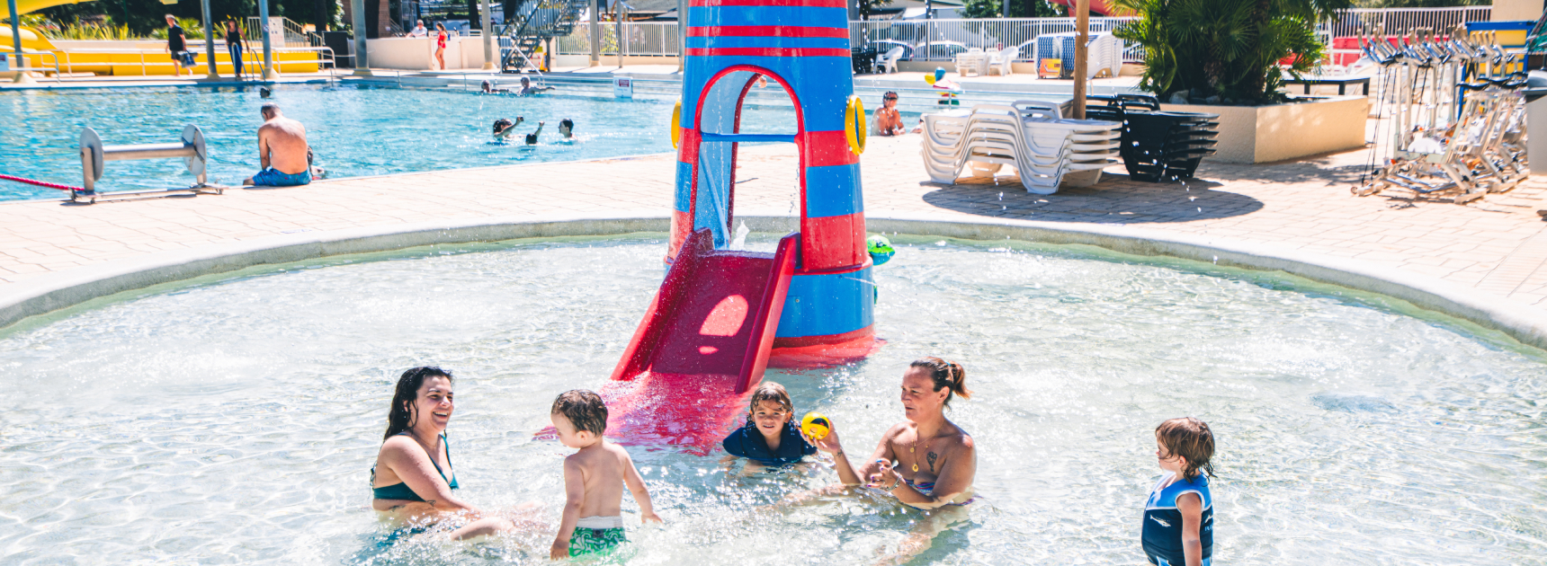 camping avec piscine et jeux d'eau