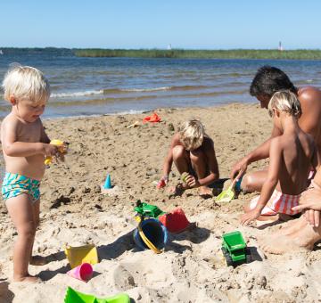 Vacances au lac de Parentis