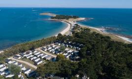 La magnifique vue aérienne du camping Siblu Villages Le Conguel 1