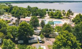 La magnifique vue aérienne du camping Siblu Villages Le Pipiou 2