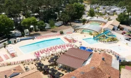 Vue drone camping Siblu Villages Les Embruns