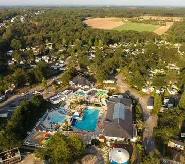 La magnifique vue aérienne du camping Siblu Villages Domaine de Kerlann