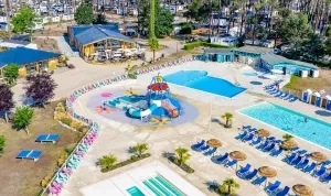 La magnifique vue aérienne du camping Siblu Villages Les Dunes de Contis 1