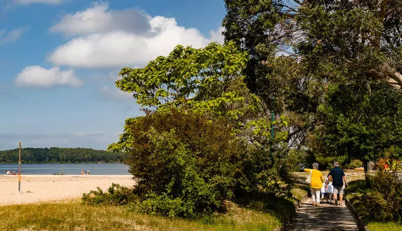 Plage privée du camping de la Réserve