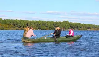 Du canoë sur l’Étang Blanc