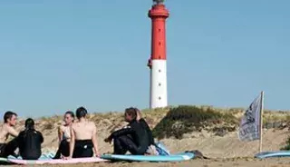 Une leçon de surf