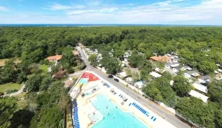 La magnifique vue aérienne du camping Siblu Villages La Pointe