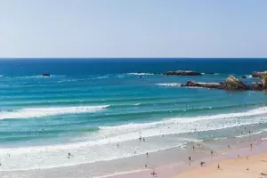 La plage de la Côte des Basques
