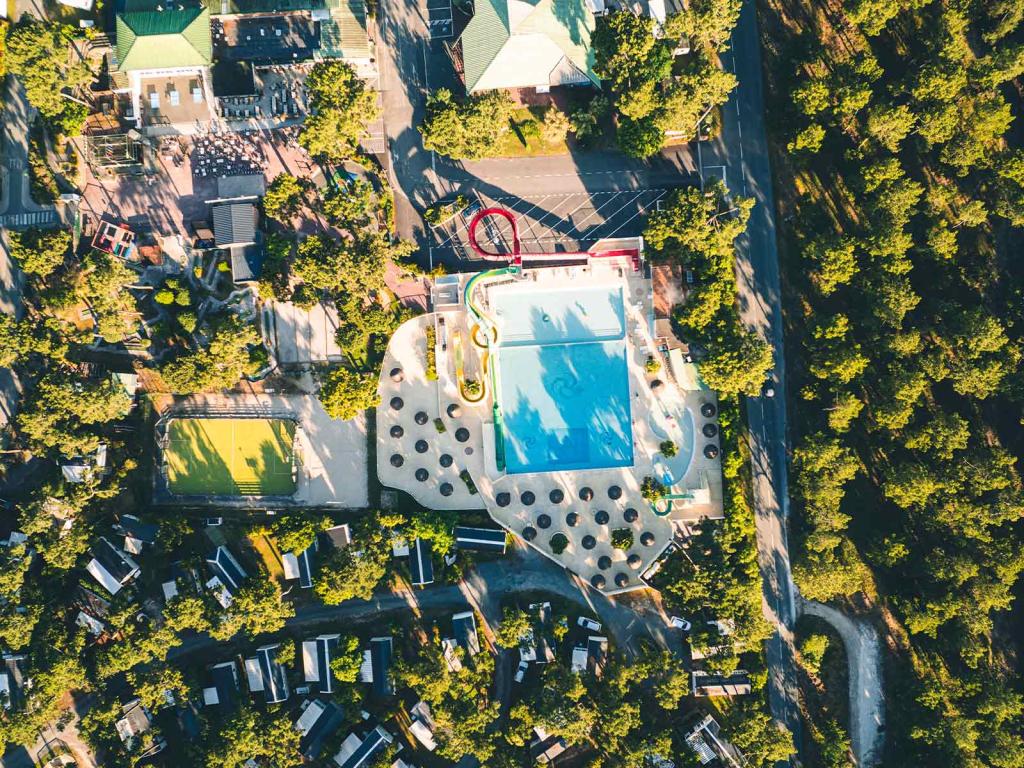 La magnifique vue aérienne du camping Siblu Villages Bonne Anse Plage 2