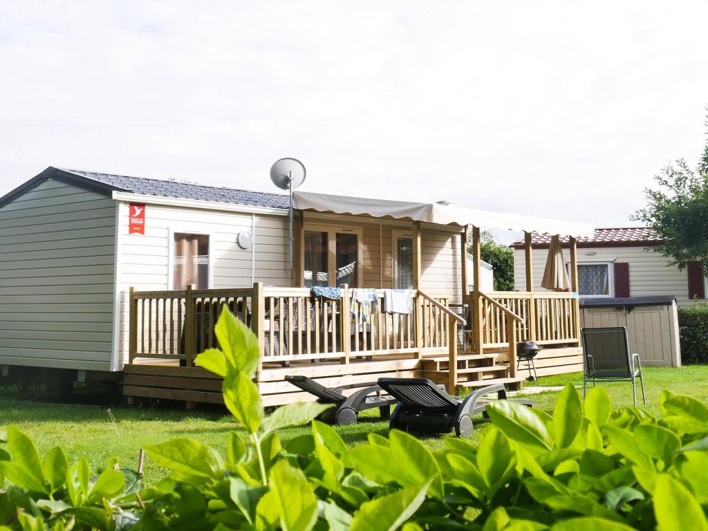 Les magnifiques mobilhomes du camping Siblu Villages Domaine de Litteau 3