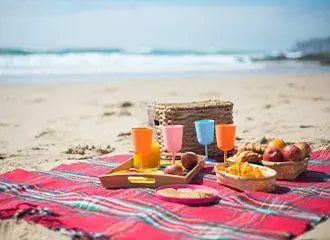 Un pique-nique à la plage