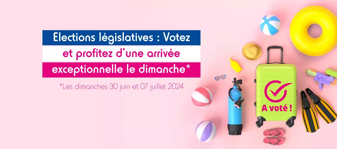 Elections législatives : votez et arrivez le dimanche