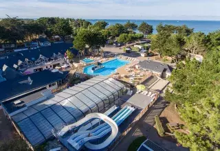 La magnifique vue aérienne du camping Siblu Villages Le Conguel 2