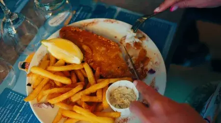 Un des plats au restaurant du camping Siblu Les Pierres Couchées