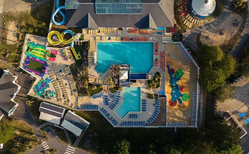 Le sublime complexe aquatique du camping Siblu Villages Domaine de Kerlann