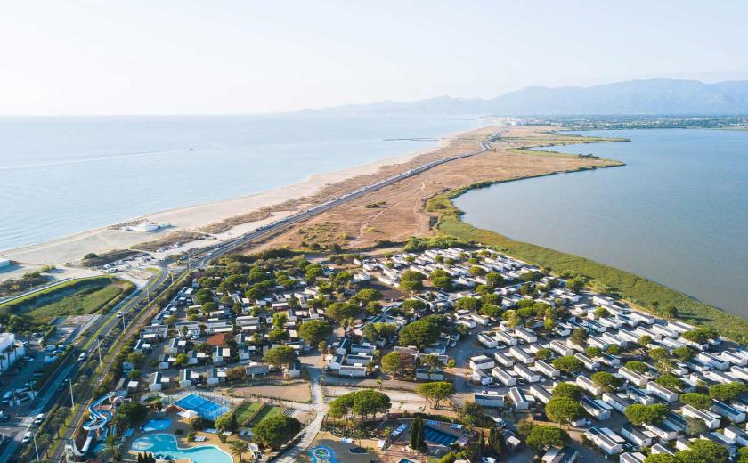 La magnifique vue aérienne du camping Siblu Villages Mar Estang 