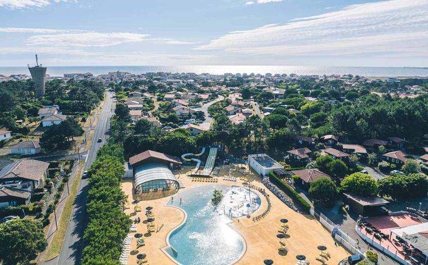 La magnifique vue aérienne du camping Siblu Villages La Plage 1