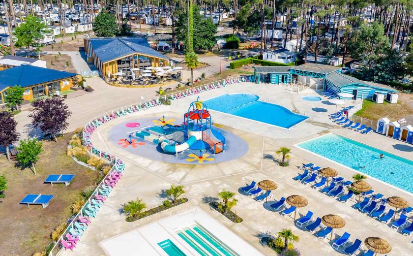 La magnifique vue aérienne du camping Siblu Villages Les Dunes de Contis 1