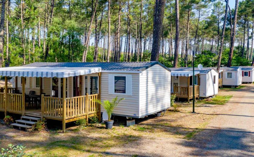 Les magnifiques mobilhomes du camping Siblu Villages Les Dunes de Contis 1