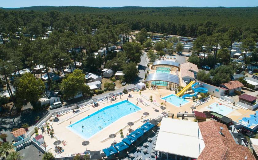 La magnifique vue aérienne du camping Siblu Villages Les Embruns 1