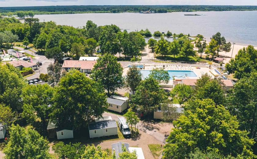 La magnifique vue aérienne du camping Siblu Villages Le Pipiou 2