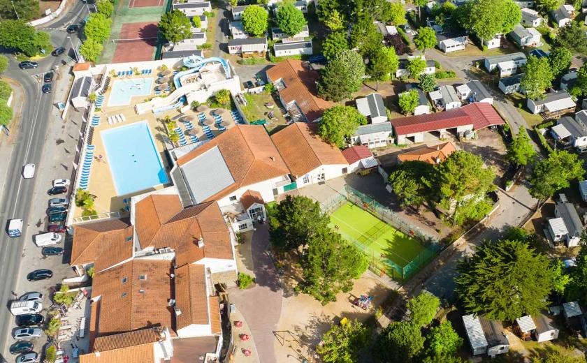 La magnifique vue aérienne du camping Siblu Villages Bois Masson 2