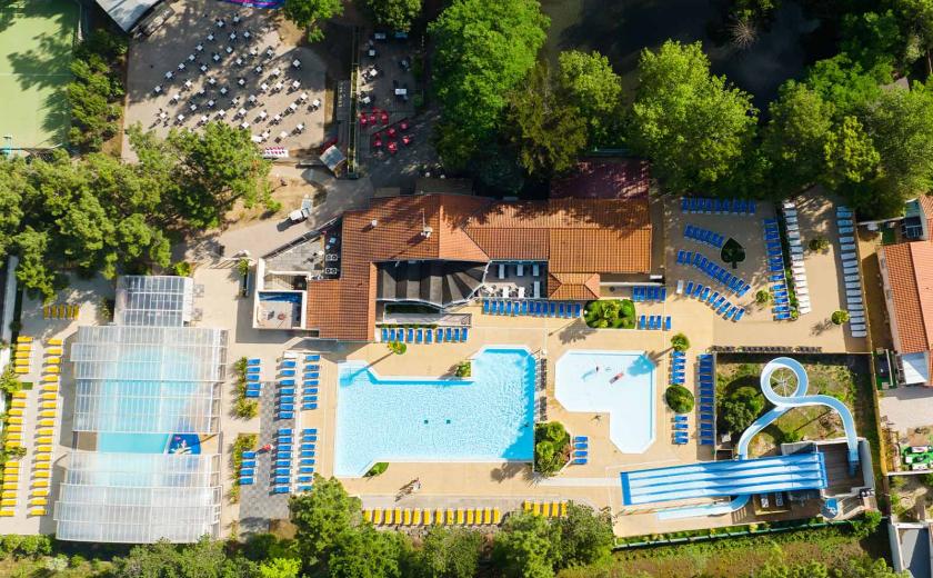 La magnifique vue aérienne du camping Siblu Villages Bois Dormant 2