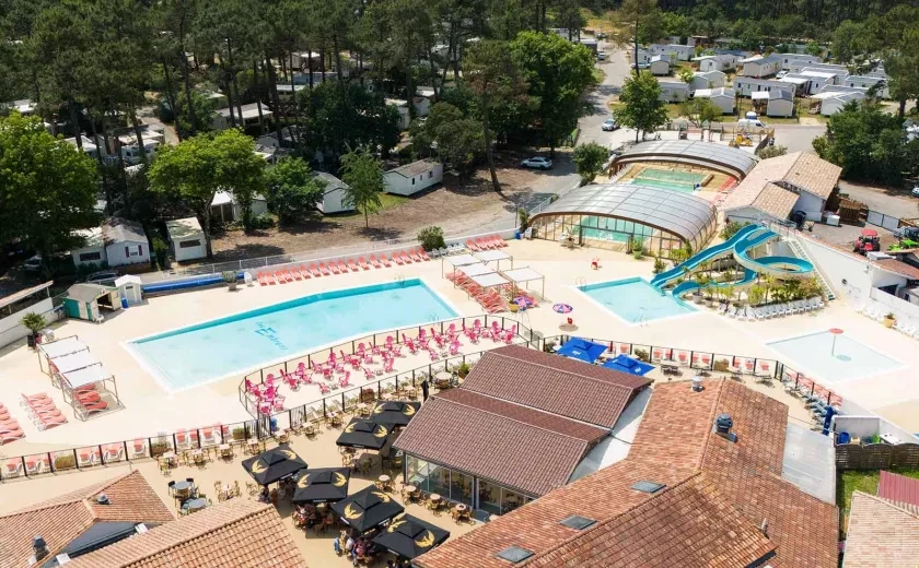 Vue drone camping Siblu Villages Les Embruns